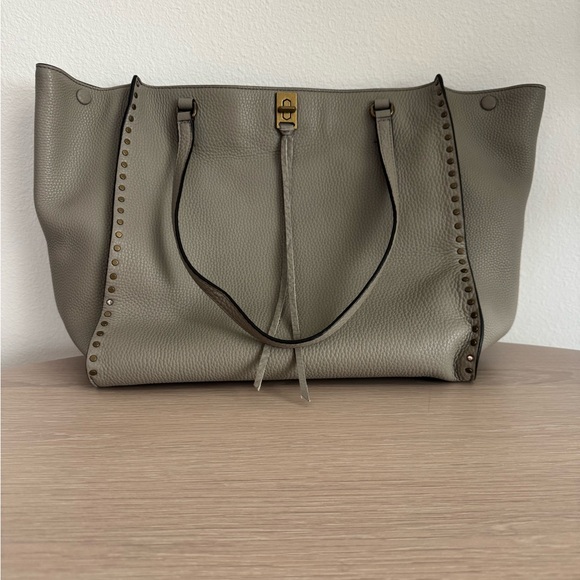 Rebecca Minkoff Darren Studded Pebbled Leather Tote - Picture 2 of 16